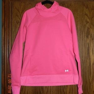 Under Armour Cold Gear Pink Hooded Pullover